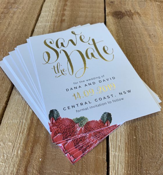 Save the Date Formal Invitations Printed by Printnova